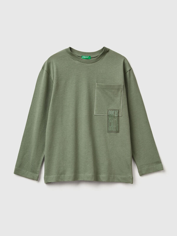 Camiseta con estampado grueso Niño