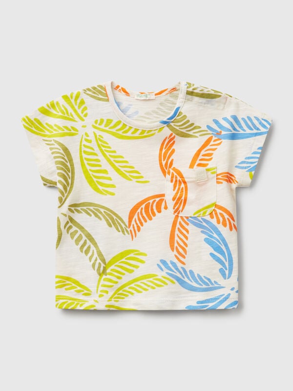 Camiseta con estampado tropical Recién nacidos