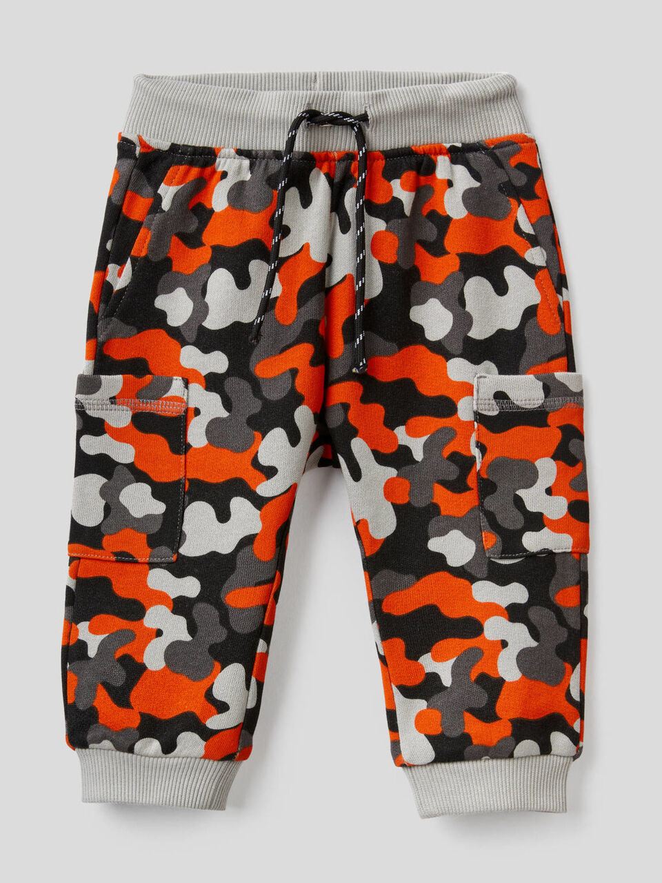 Pantalón cargo de felpa de 100 % algodón image number 1