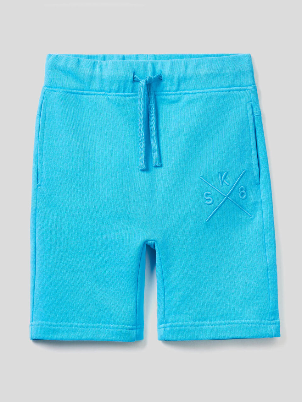 Bermudas de felpa con bordado image number 1
