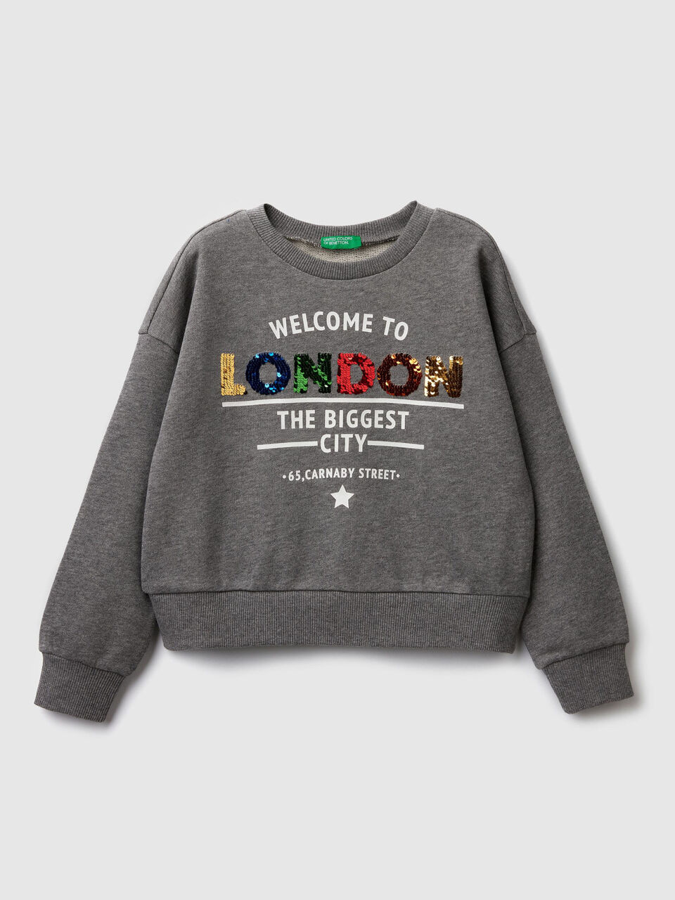 Sudadera con lentejuelas reversibles image number 1