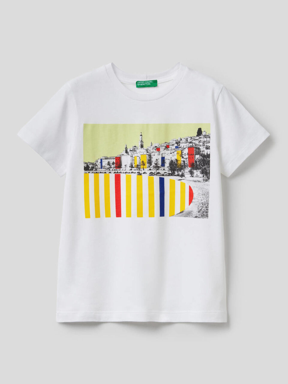 Camiseta con estampado de paisaje image number 1