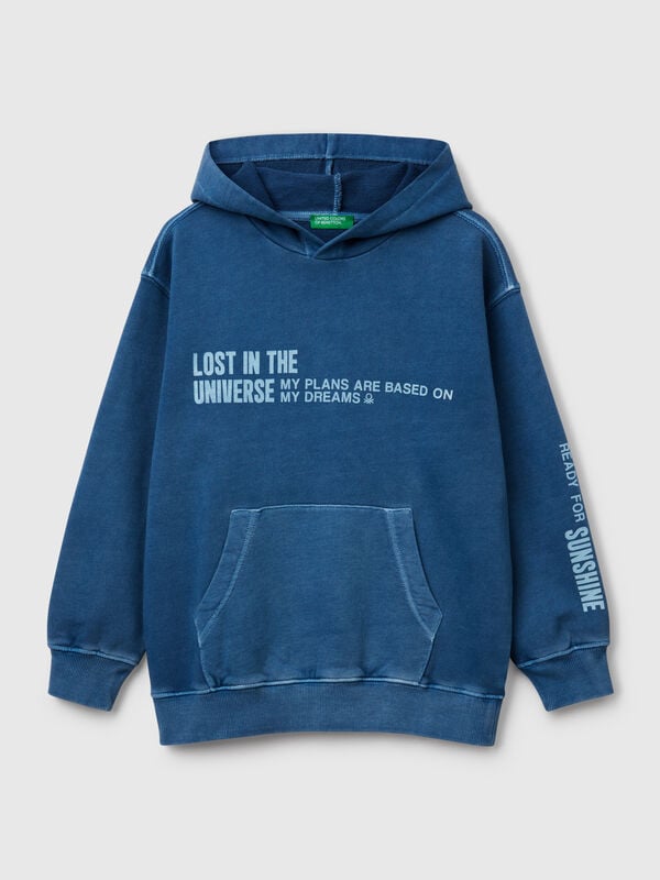 Sudadera oversize con estampado Niño