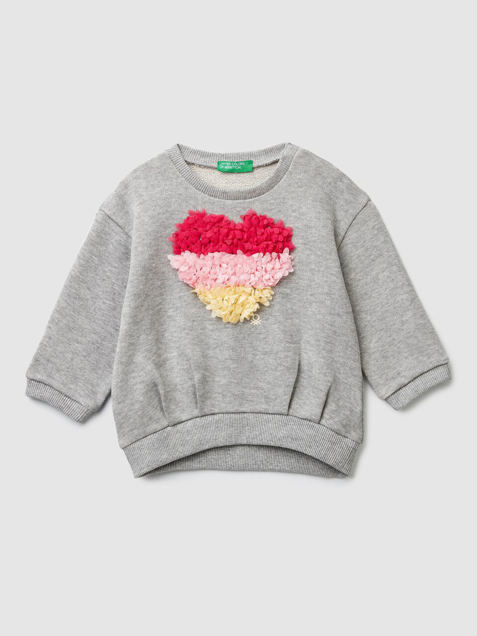 Sudadera con pétalos bordados image number 1