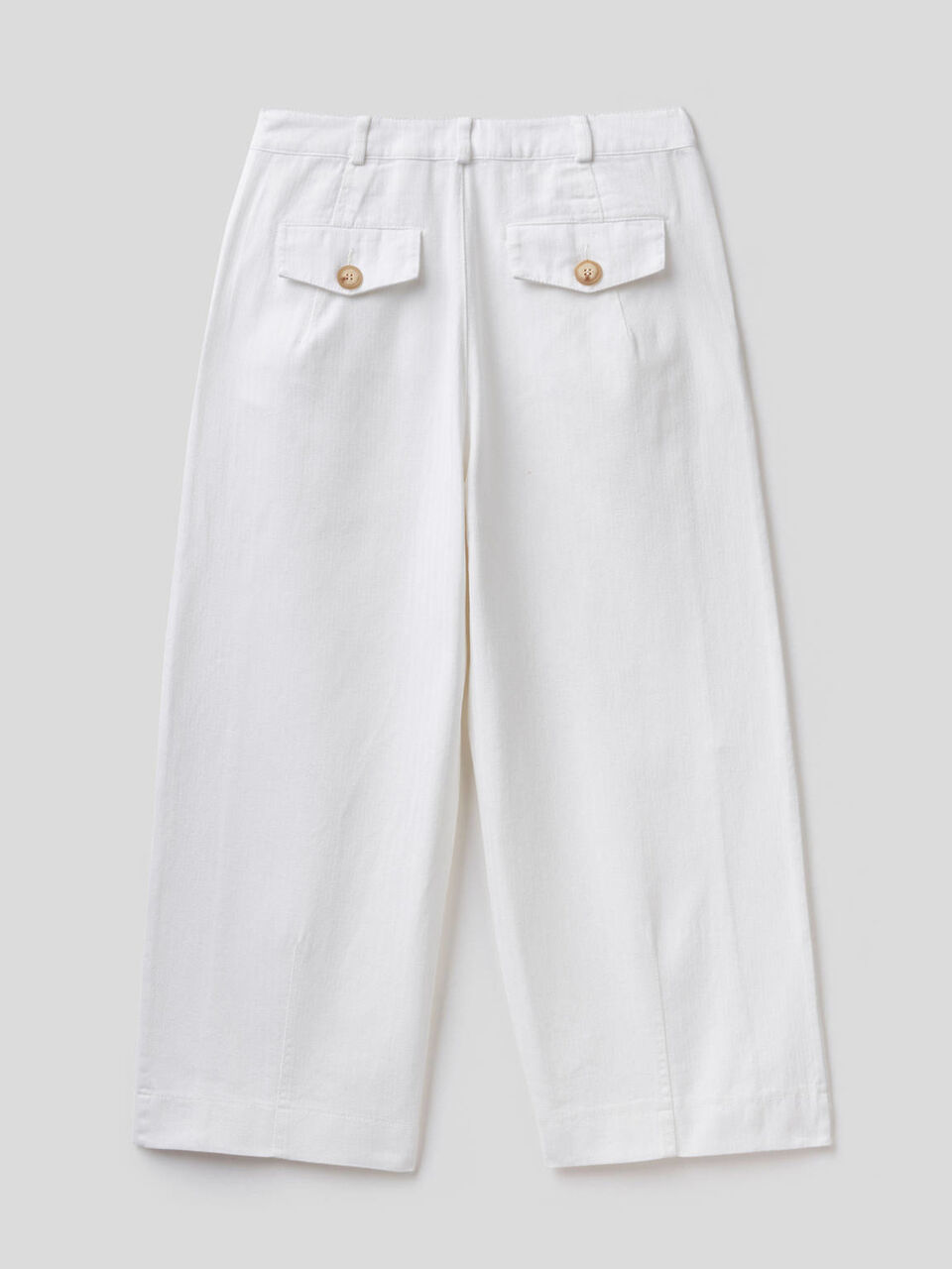 Pantalón de pernera amplia de 100% algodón image number 2