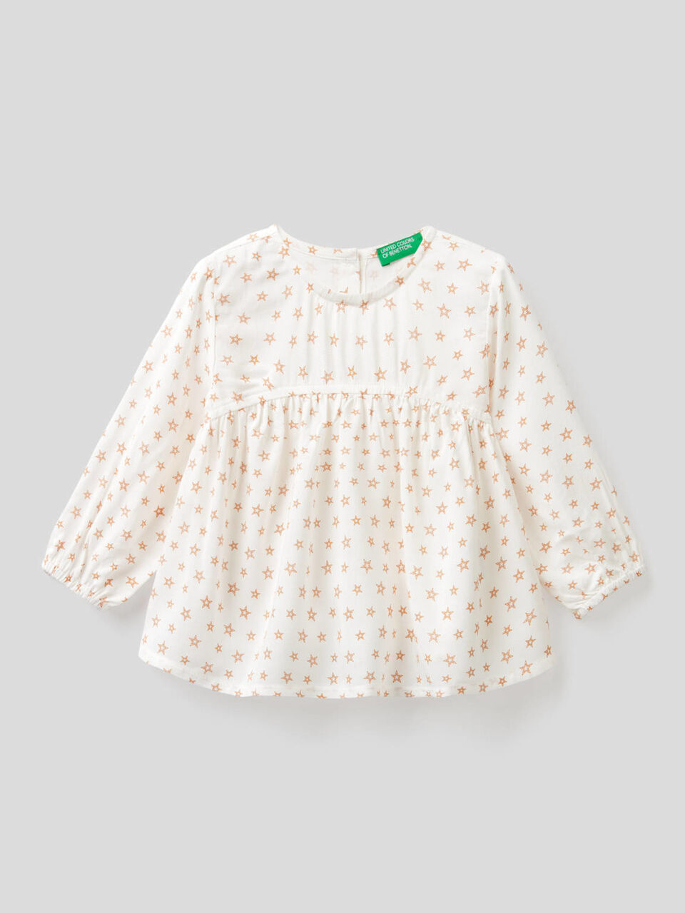 Blusa estampada de viscosa sostenible image number 1