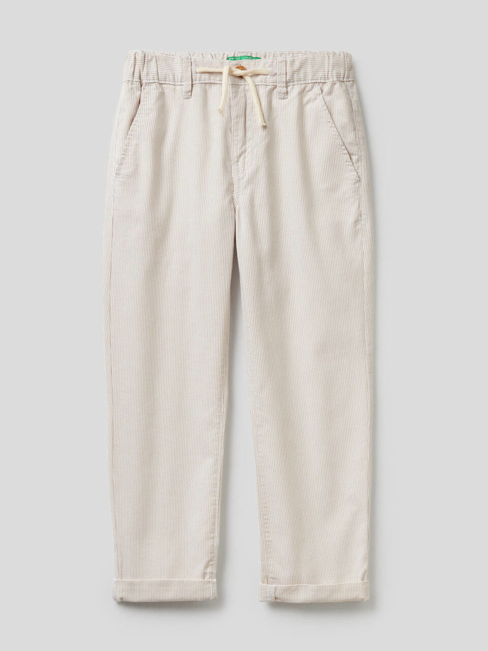 Pantalón de rayas de 100% algodón image number null