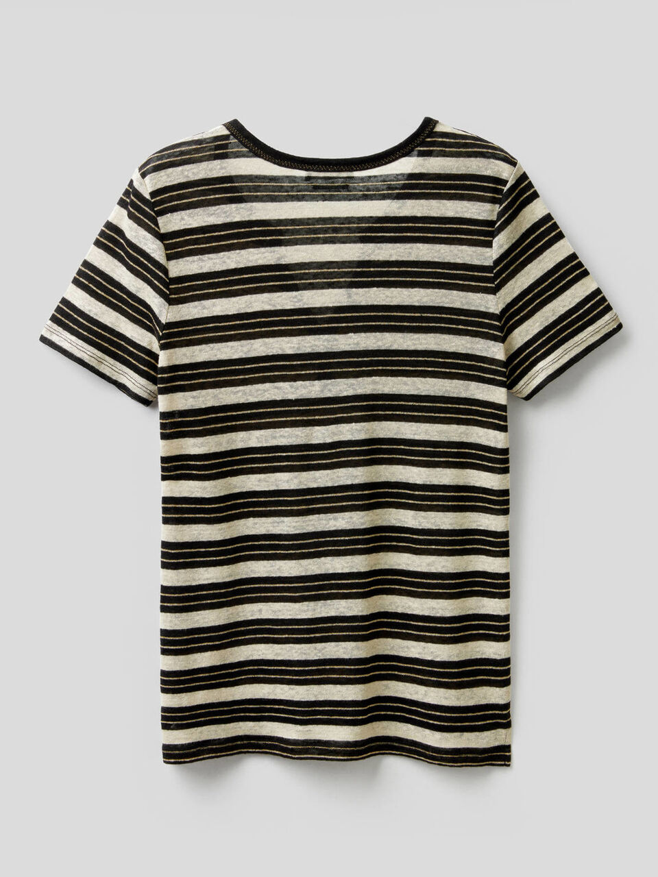 Camiseta de rayas con escote de pico image number 2