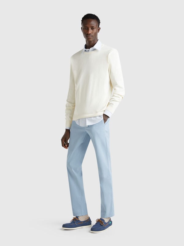 Chinos azul bebé slim fit Hombre