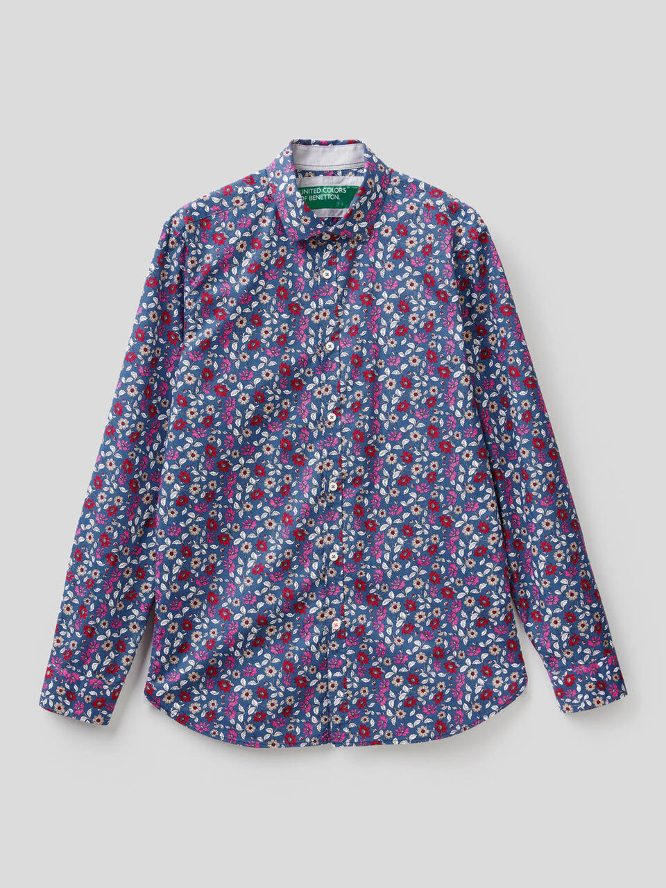 Camisa slim fit estampada image number 1