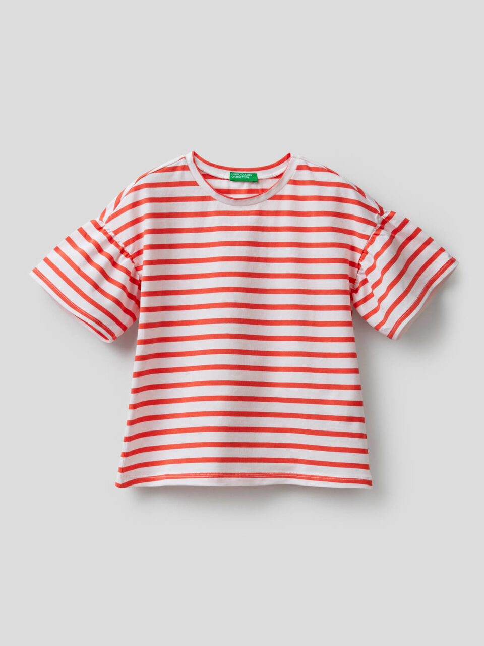 Camiseta de rayas teñida en hilo image number 1