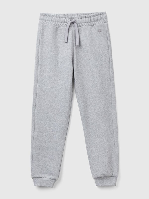 Pantalón de felpa con logotipo Niña