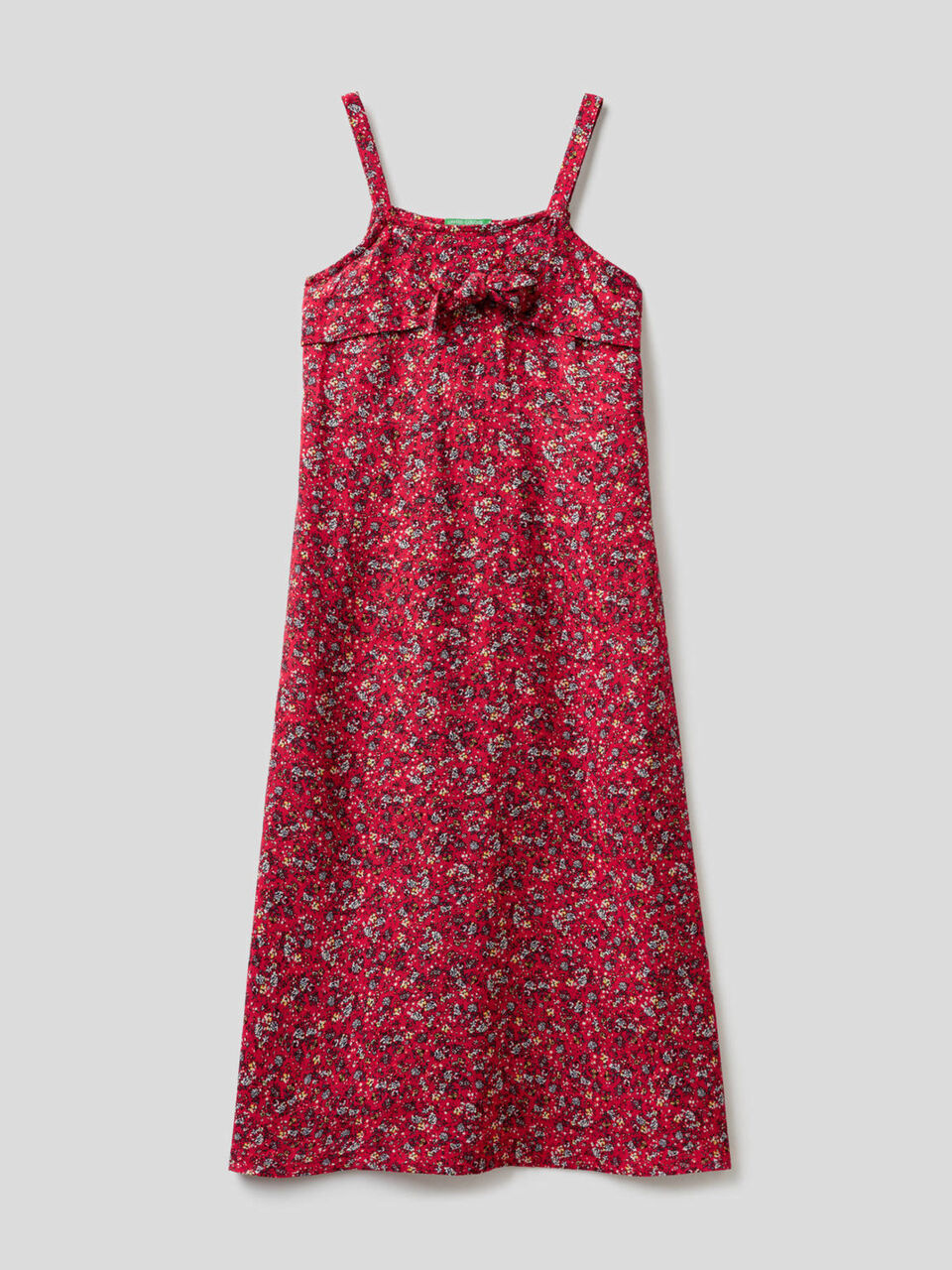 Vestido largo con estampado floral image number 1