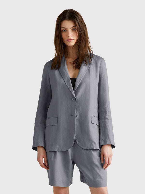 Blazer de puro lino Mujer