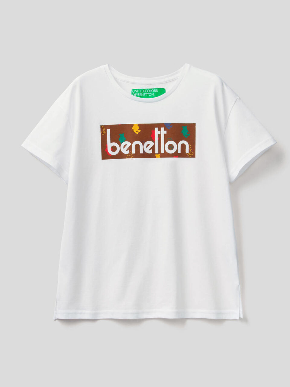 Camiseta de 100 % algodón orgánico con estampado de logotipo image number 1