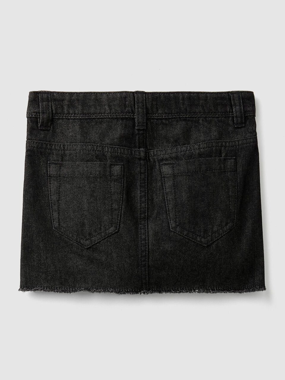 Falda de denim con bandas de rayas image number 2