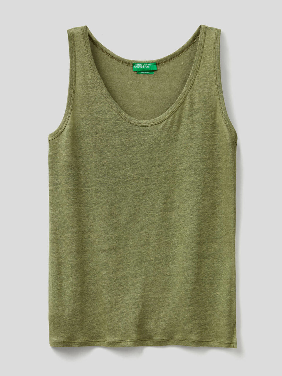 Camiseta de tirantes de 100% lino image number 1