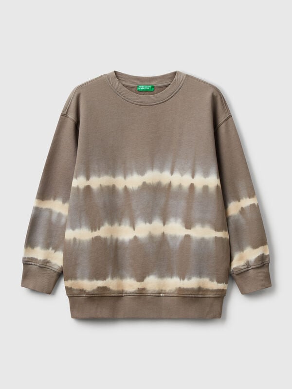 Sudadera over fit tie-dye Niño