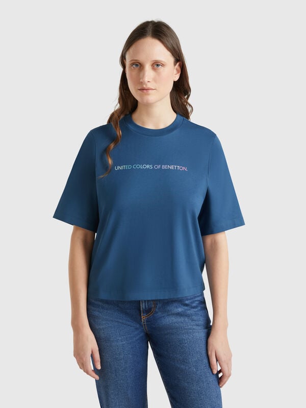 Camiseta con logo estampado Mujer