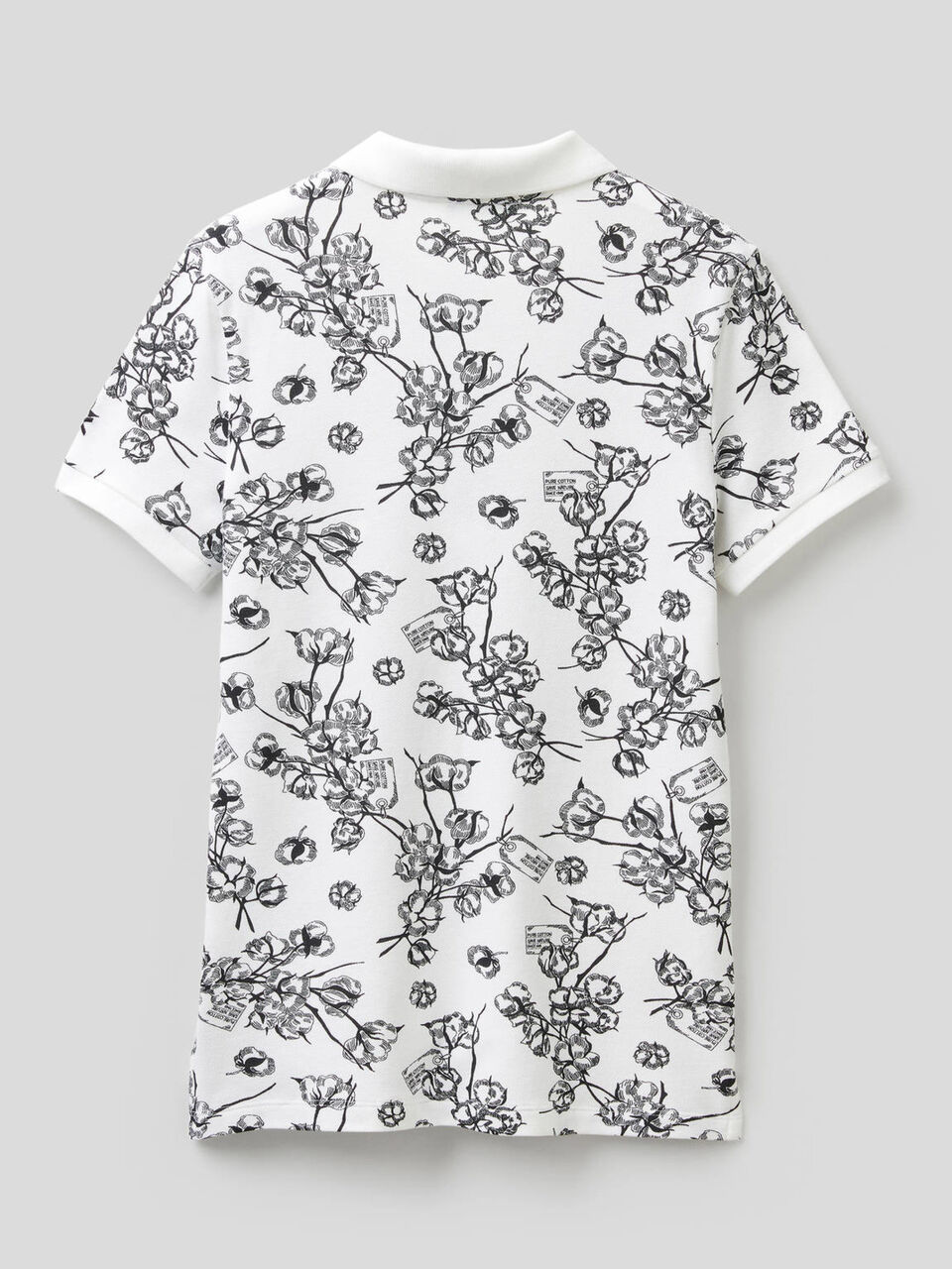Polo estampado de algodón elástico image number 2