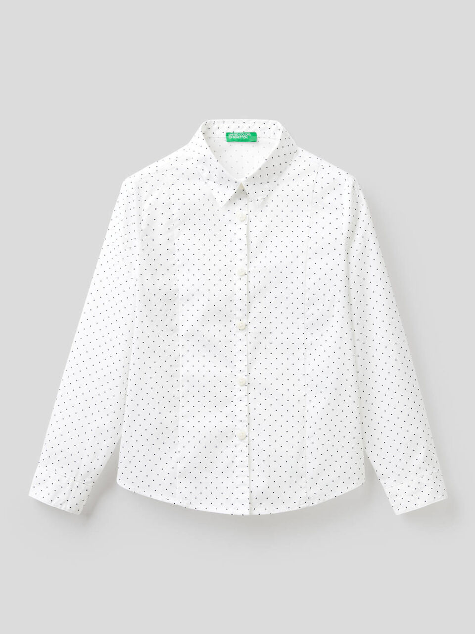 Camisa de algodón elástico mixto image number 1
