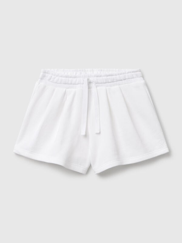Pantalón corto de felpa de algodón Niña
