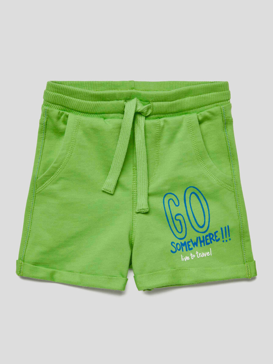 Bermudas de felpa con estampado image number 1