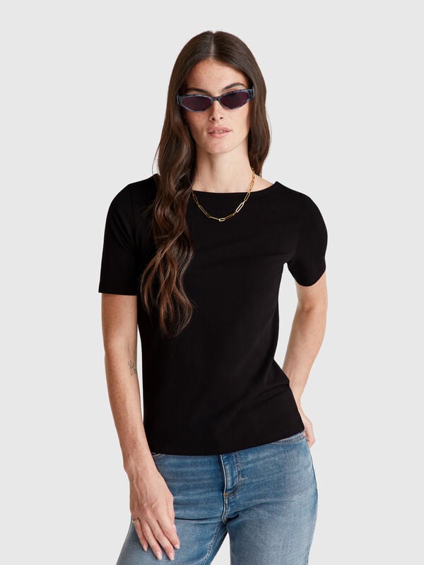 Camiseta reversible de corte entallado Mujer