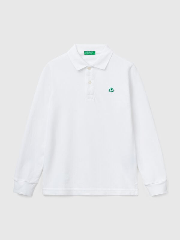 Polo de manga larga de algodón  Niño