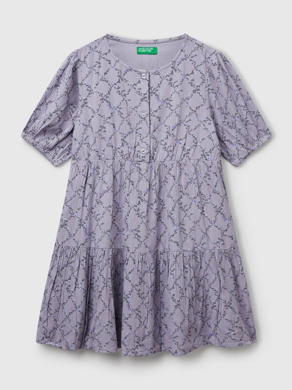Vestido fluido de flores Niña