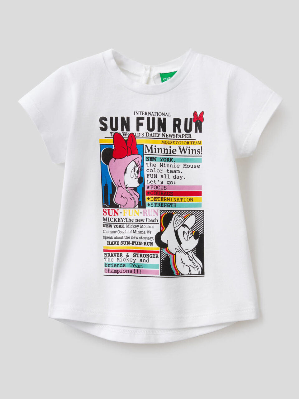 Camiseta de algodón con estampado de Minnie image number 1