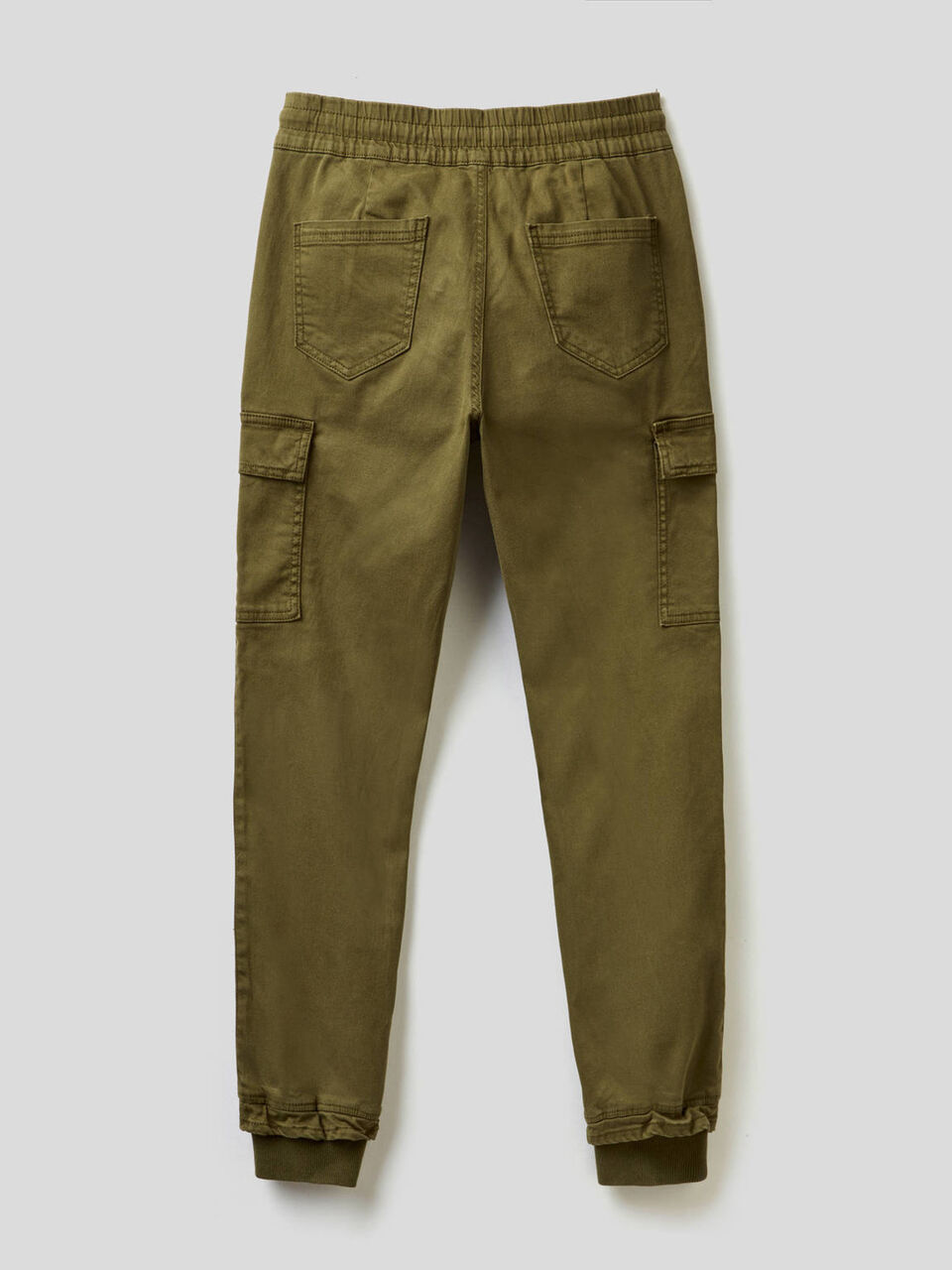 Pantalón cargo slim fit de algodón elástico image number null