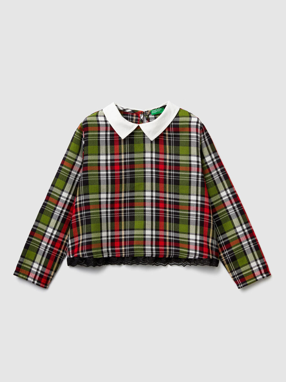 Blusa de cuadros de franela image number 1