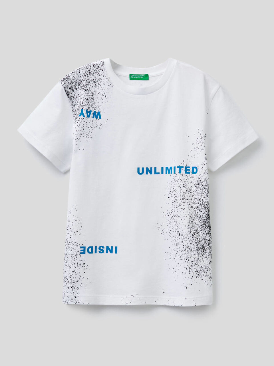 Camiseta con estampado de efecto espray image number 1