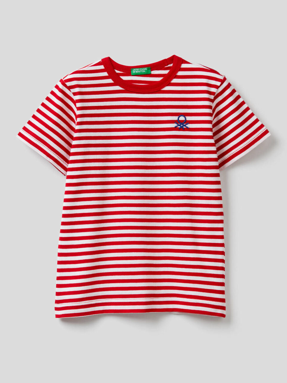 Camiseta de rayas de 100 % algodón image number null