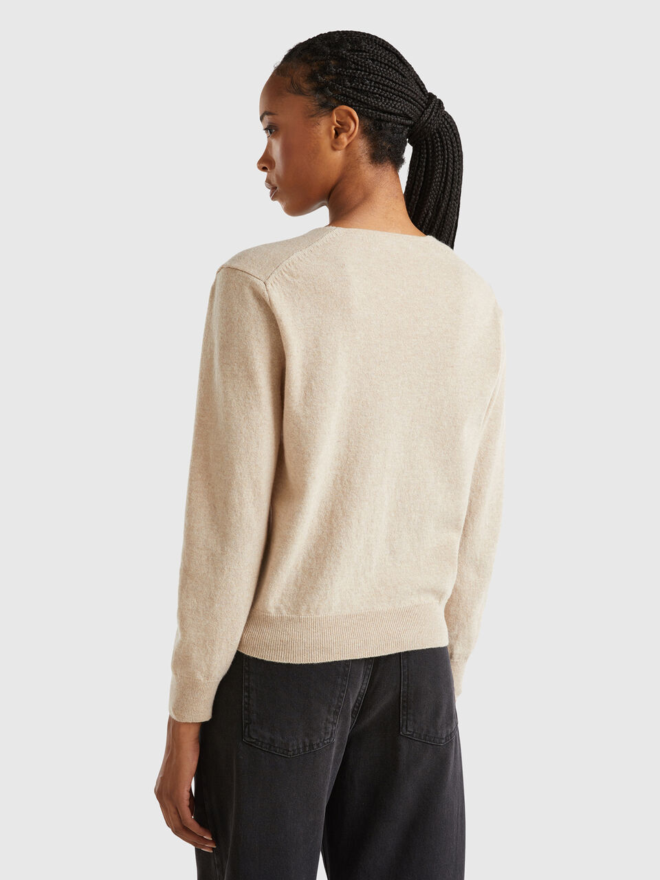 V NECK SWEATER L/S Mujer image number null