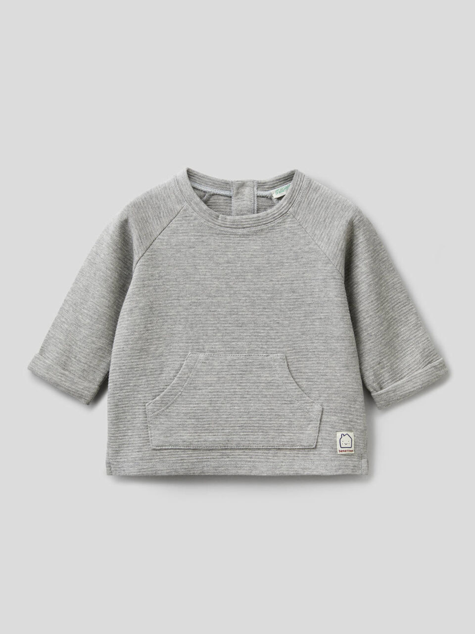 Sudadera de algodón orgánico elástico image number 1