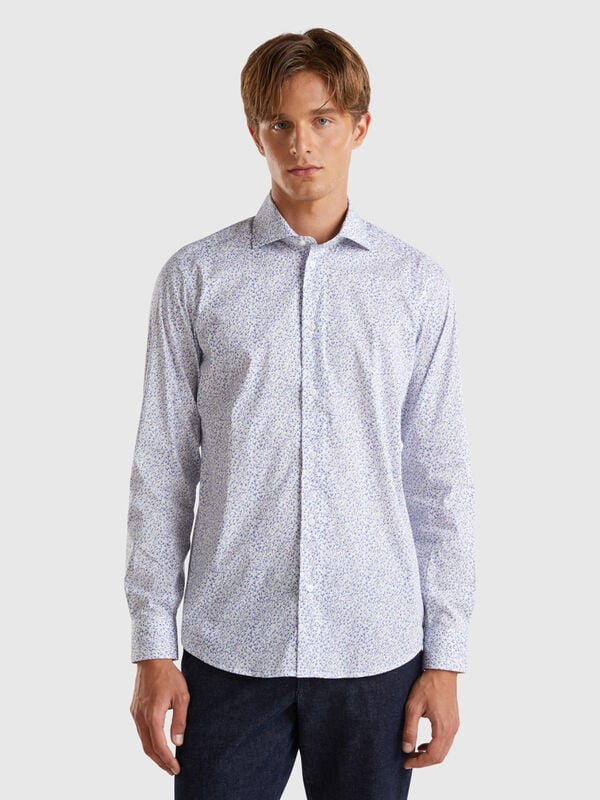 Camisa fantasía slim fit Hombre