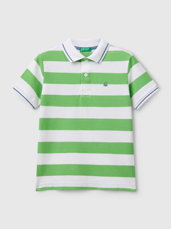 Polo manga corta rayas Niño