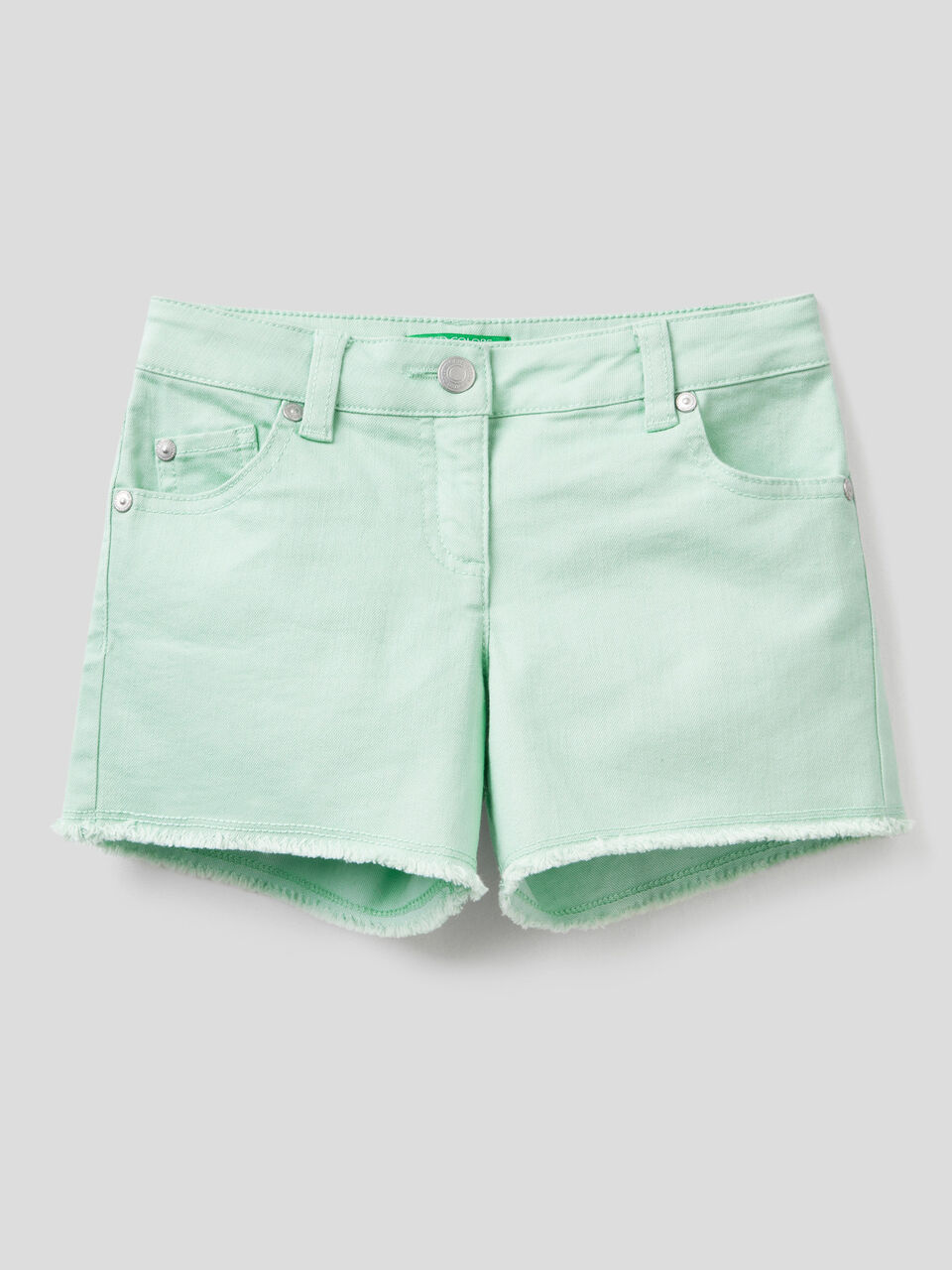 Pantalón corto de algodón elástico mixto image number 1