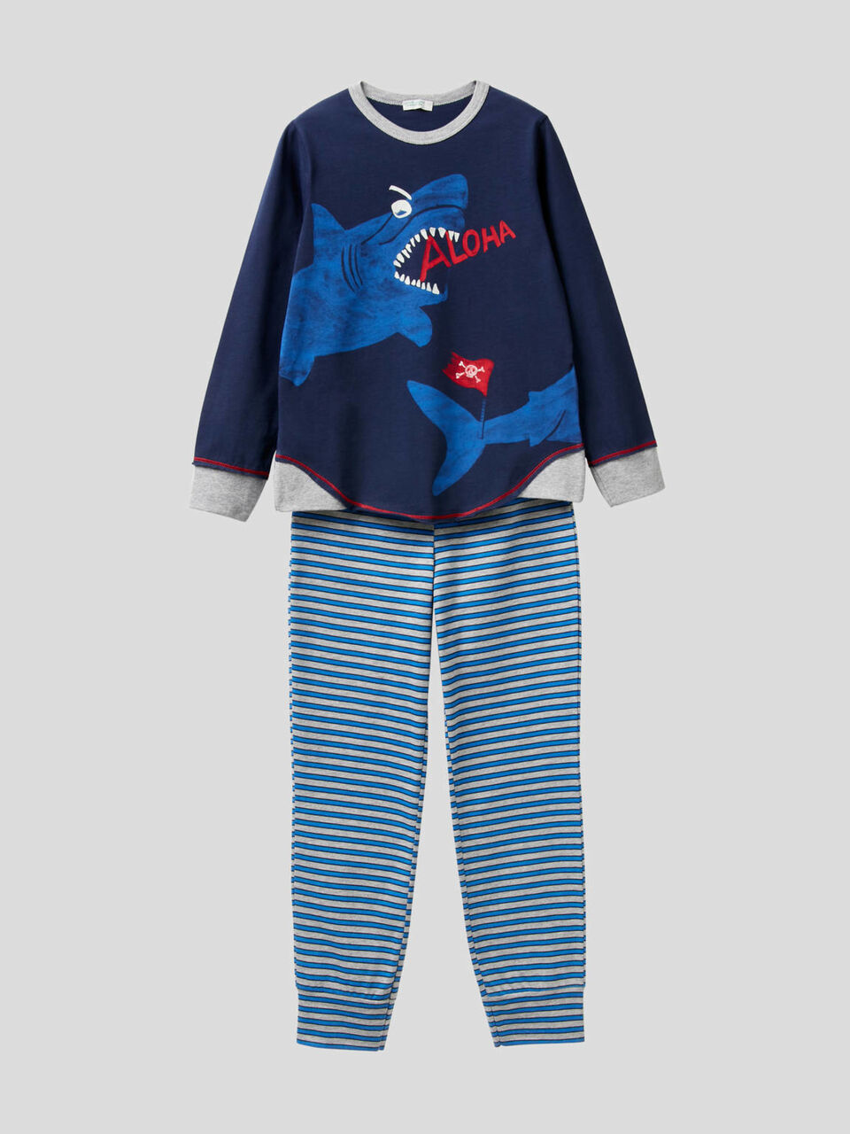 Pijama con estampado luminiscente image number 1