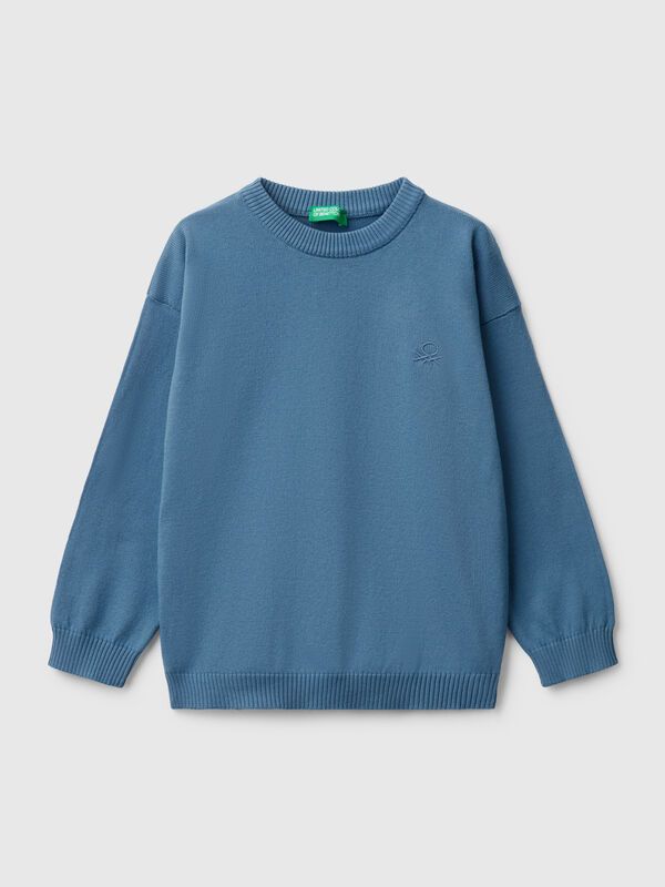 Jersey de algodón puro con logotipo Niño