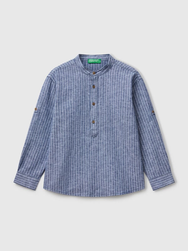 Camisa coreana a rayas Niño