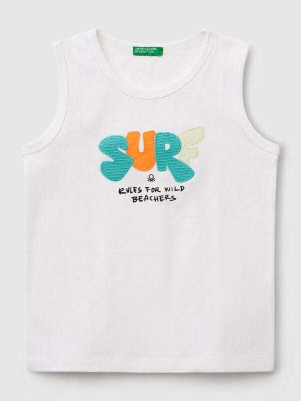 Camiseta sin mangas estampada Niño