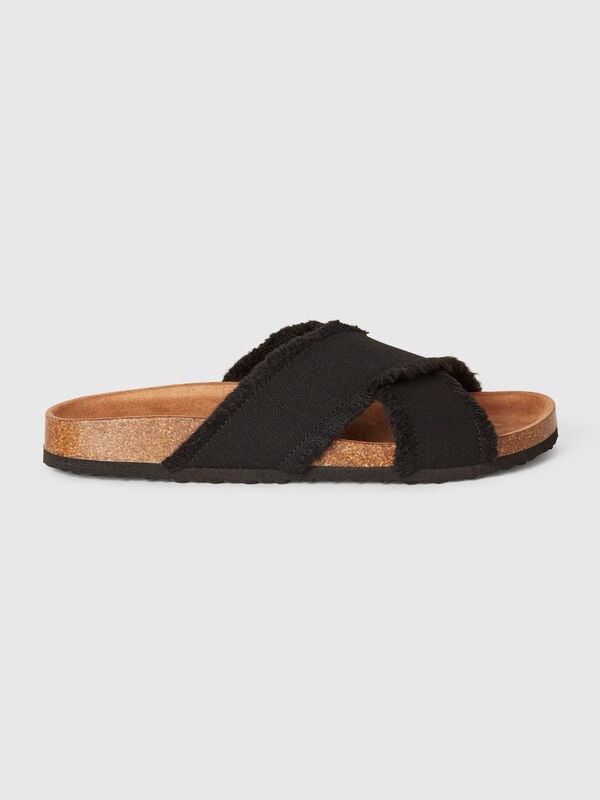 Pantuflas con doble banda Mujer