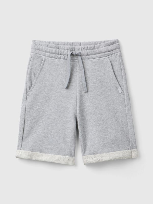 Bermudas de felpa de puro algodón Niño