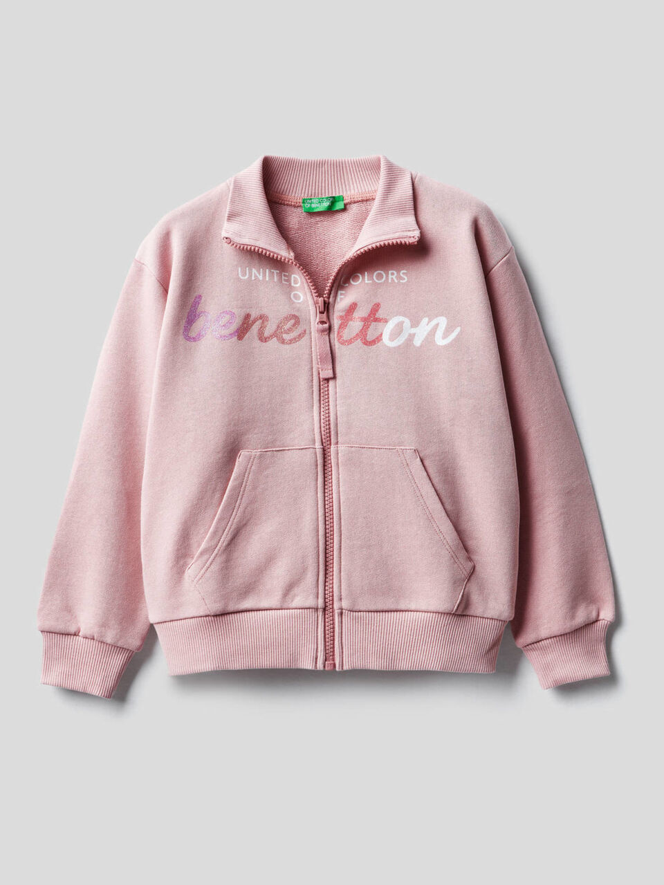 Sudadera de 100 % algodón con cremallera image number 1