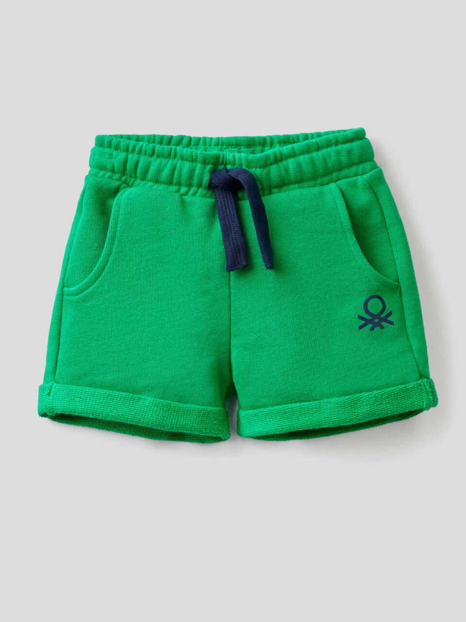 Pantalón corto en felpa de 100% algodón image number null