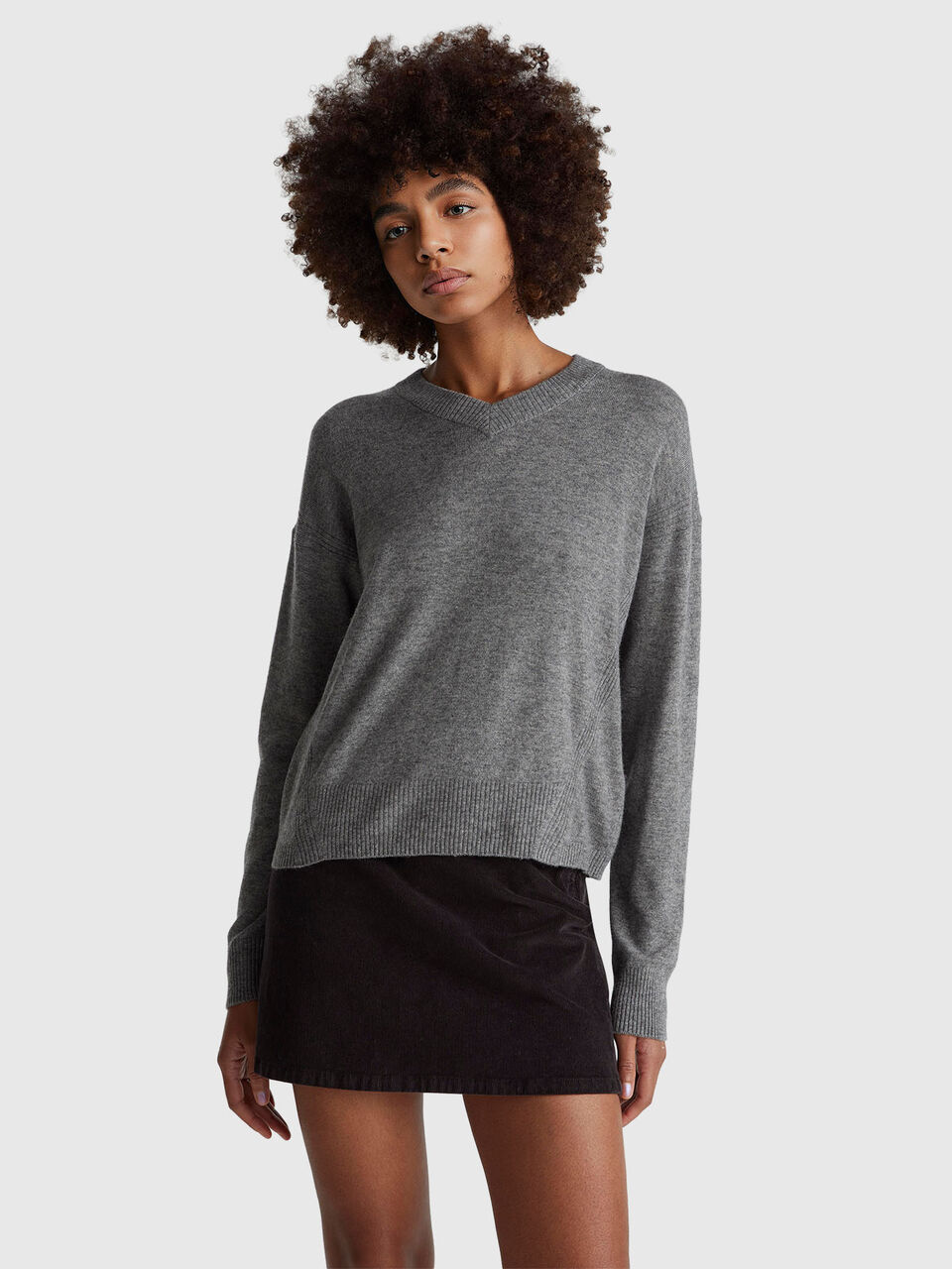 V NECK SWEATER L/S Mujer image number null