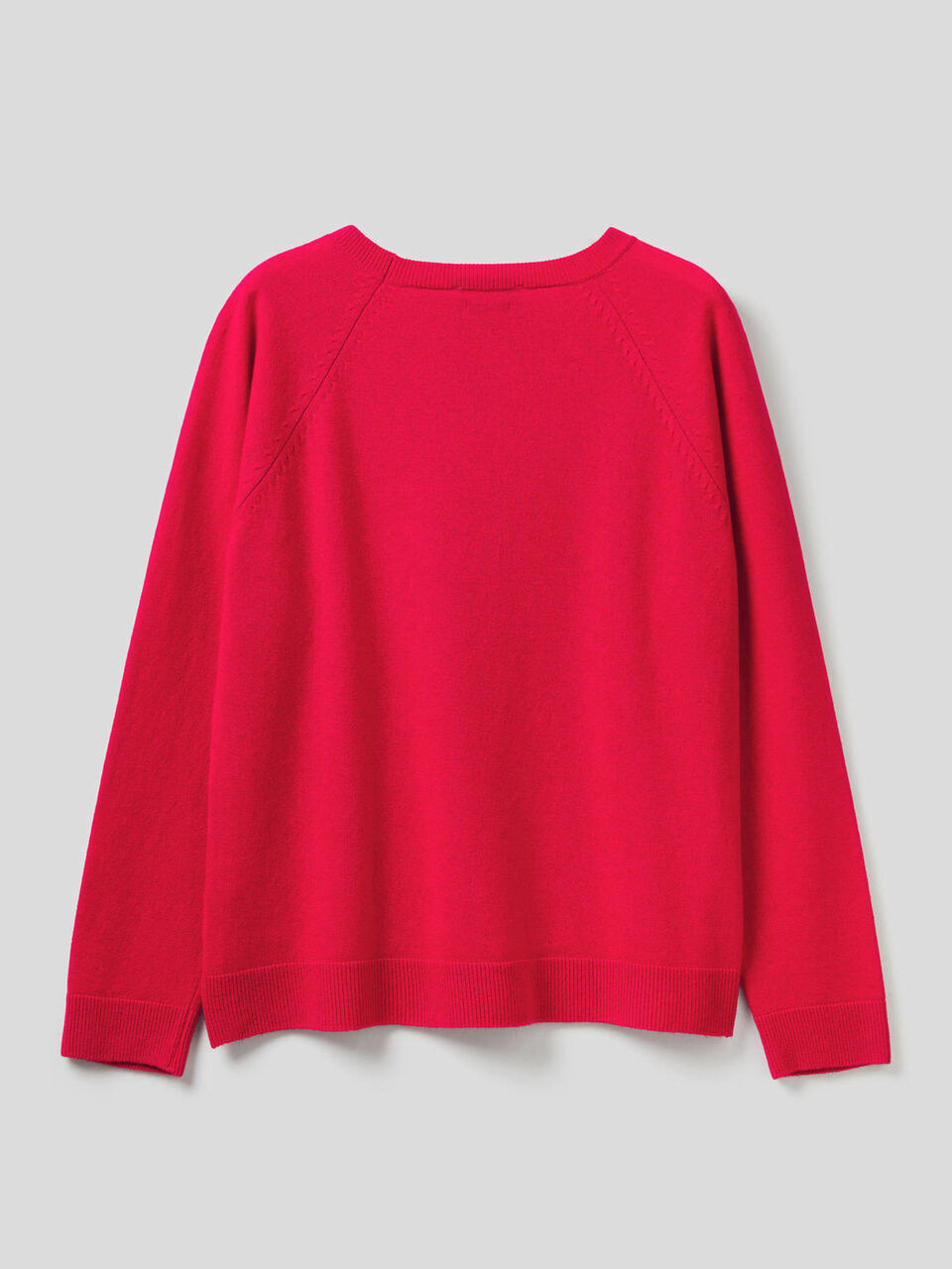 Jersey de cuello redondo en mezcla de lana y cachemir image number 2